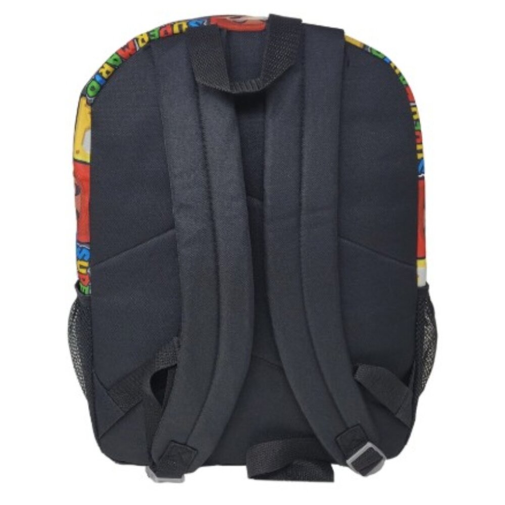 Super Mario All Over Print Backpack 16 Inch Character School Bag - Picture 4 of 5